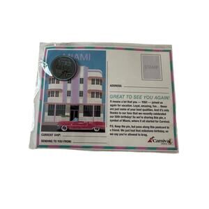 Carnival VIFP Club 2023 Miami Pin Collectible Cruise Loyalty Gift